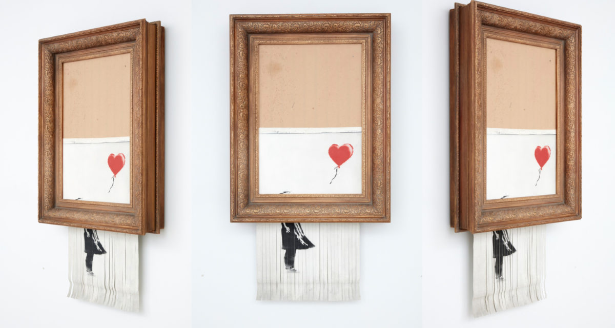 Shredded Banksy Artwork Is Up For Sale Again & Could Fetch $11 Million