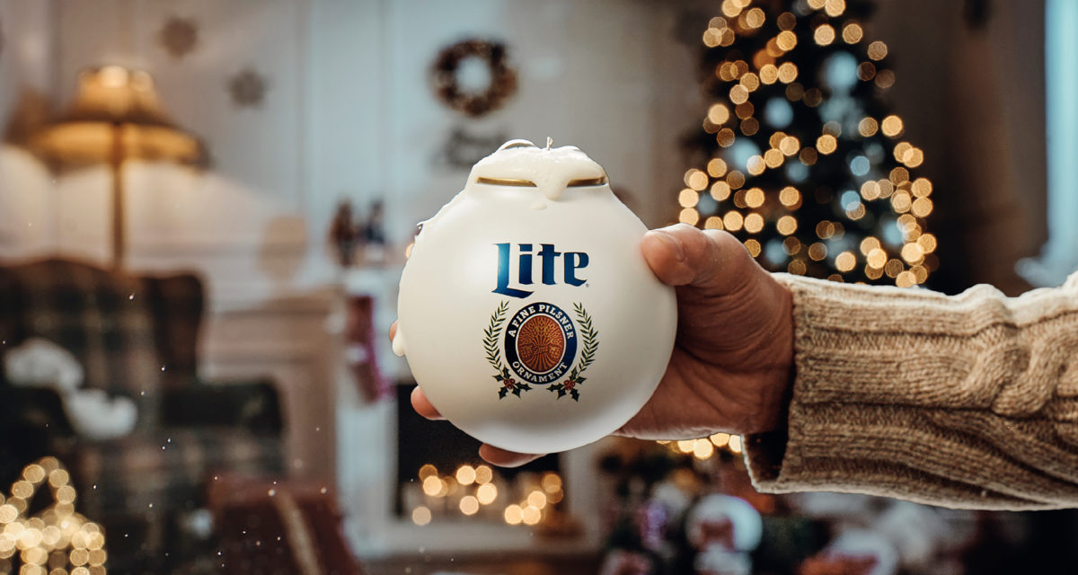Miller Lite Unveils Drinkable Christmas Beer Ornaments