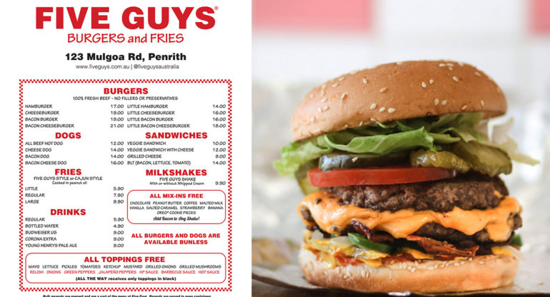 Five Guys Australia Opens Its First Melbourne Outpost This Month 2707