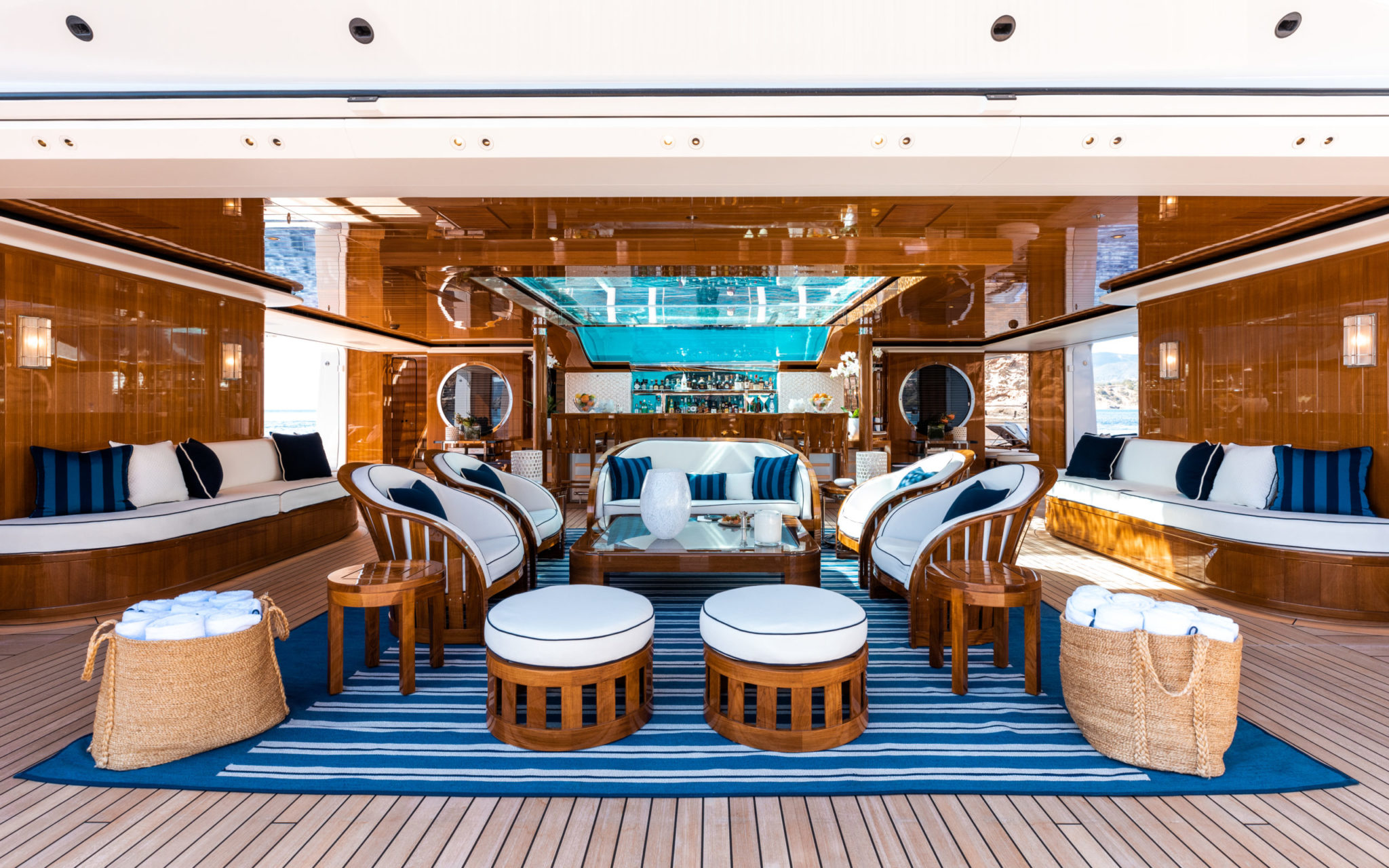 inside faith yacht