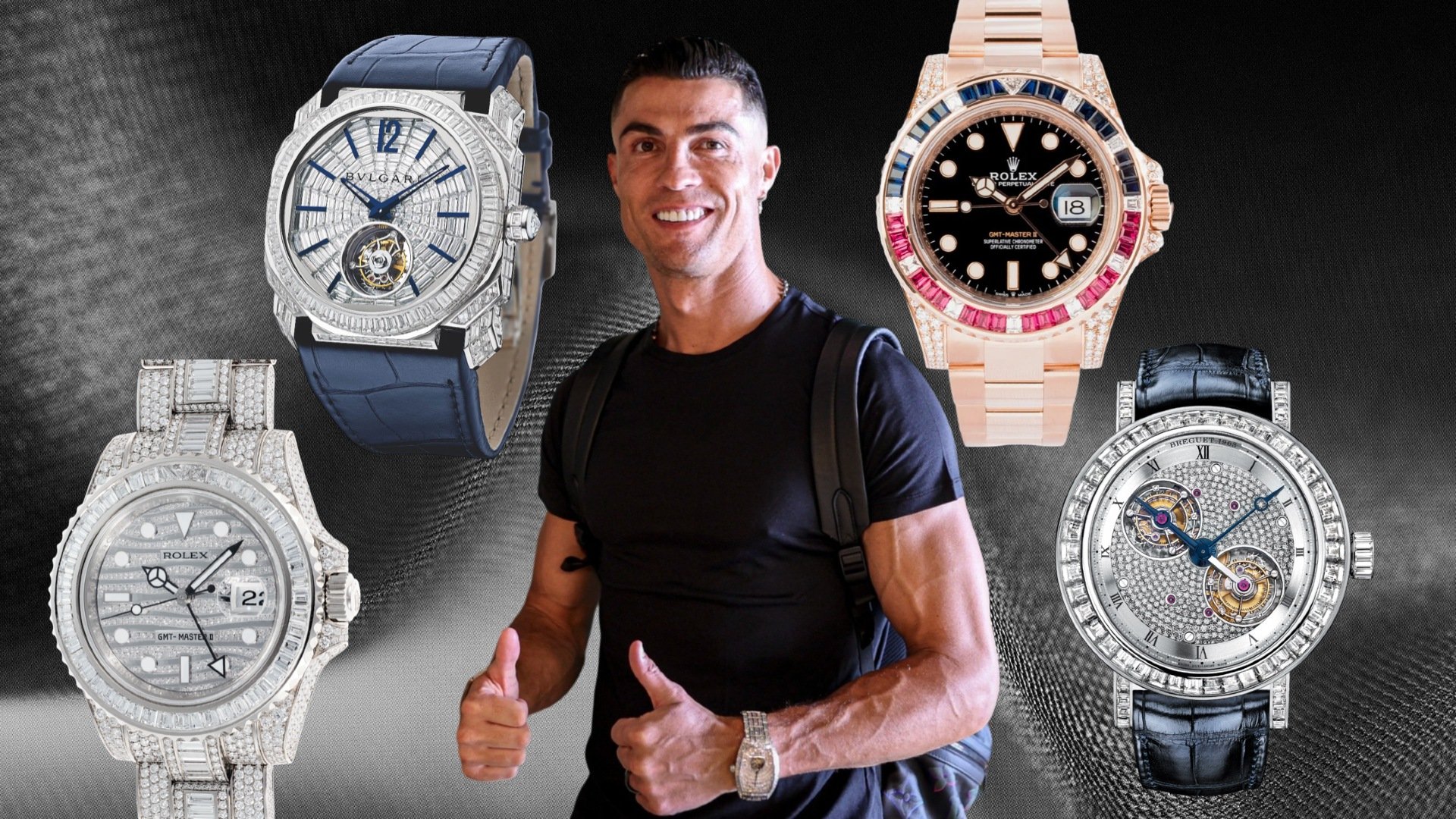 The Cristiano Ronaldo Watch Collection Is Diamond Studded Delightful