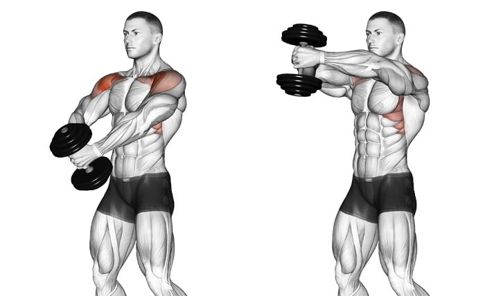 Arm & Shoulders Dumbbell Workout. Each exercises for 30 sec or
