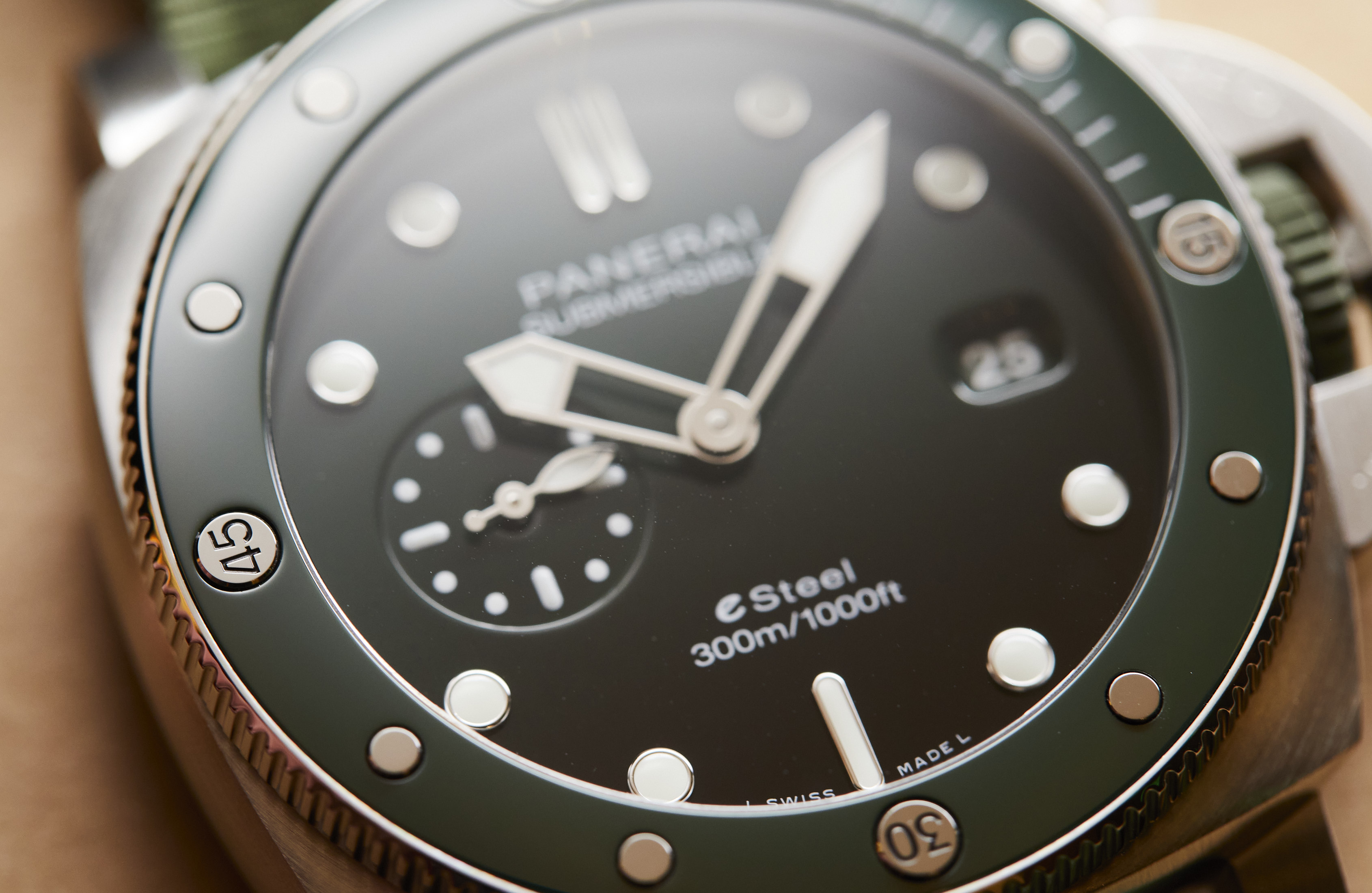 Panerai s Submersible QuarantaQuattro eSteel Collection Is A