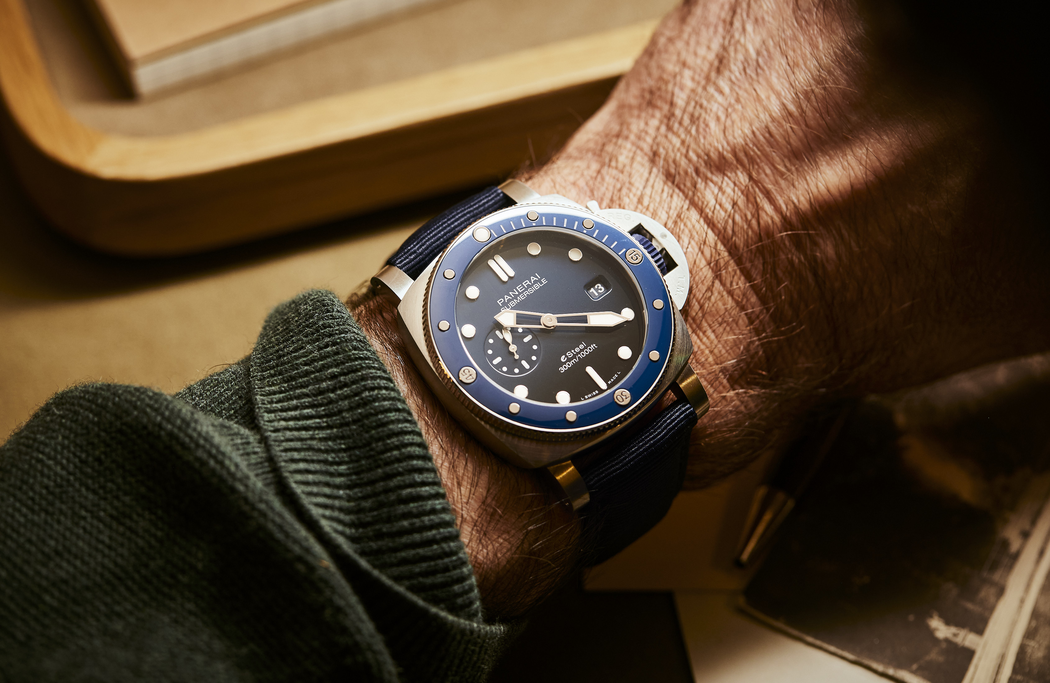 Panerai s Submersible QuarantaQuattro eSteel Collection Is A