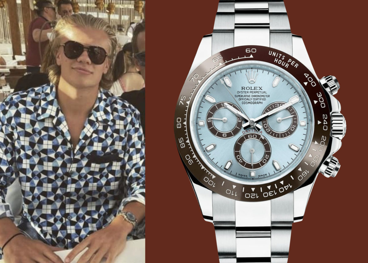 Erling Haaland - Rolex Cosmograph Daytona in platinum - Superwatc