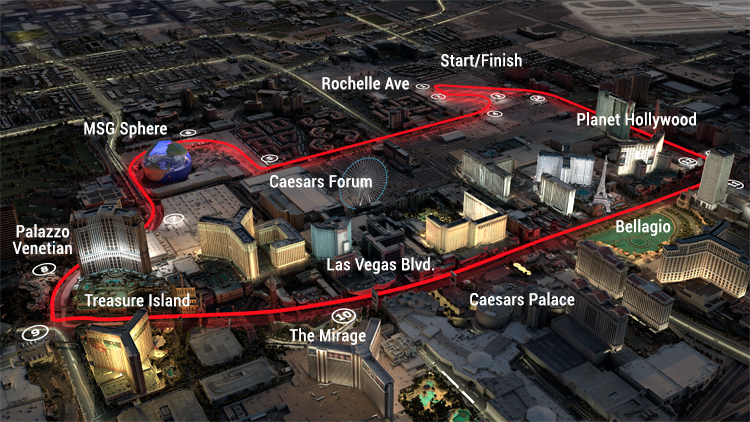 Las Vegas Strip hotel prices fall on Formula 1 weekend