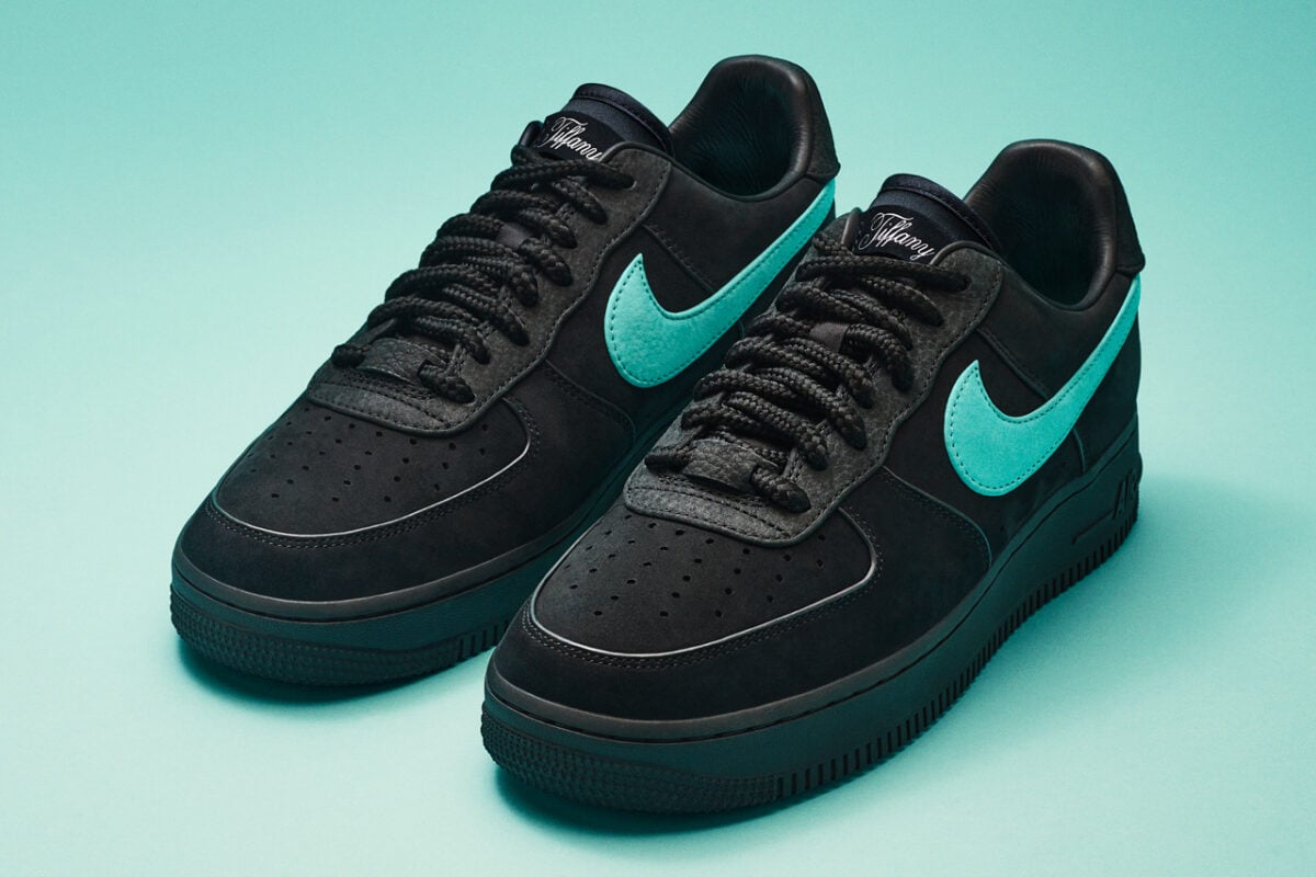 Nike air force 1 black 2024 and teal